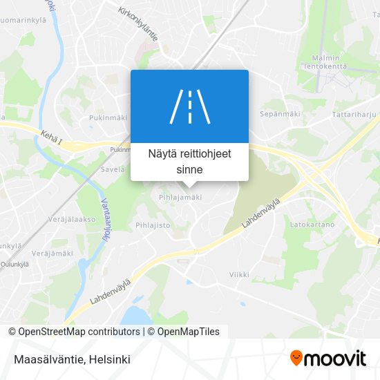 Maasälväntie kartta