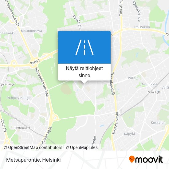 Metsäpurontie kartta