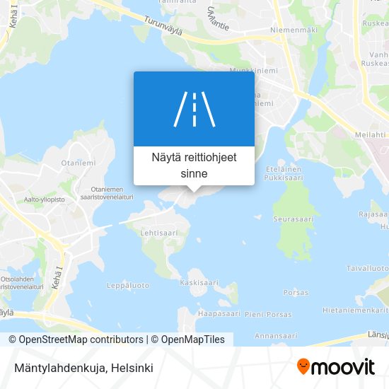 Mäntylahdenkuja kartta