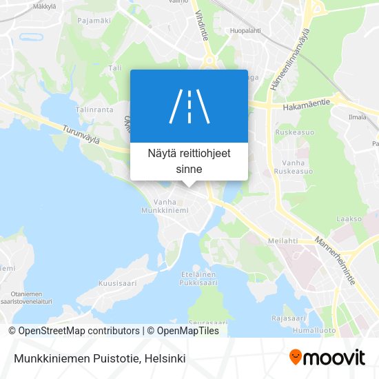 Munkkiniemen Puistotie kartta