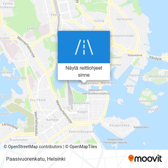 Paasivuorenkatu kartta