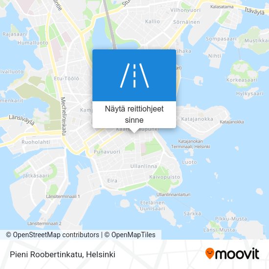 Pieni Roobertinkatu kartta