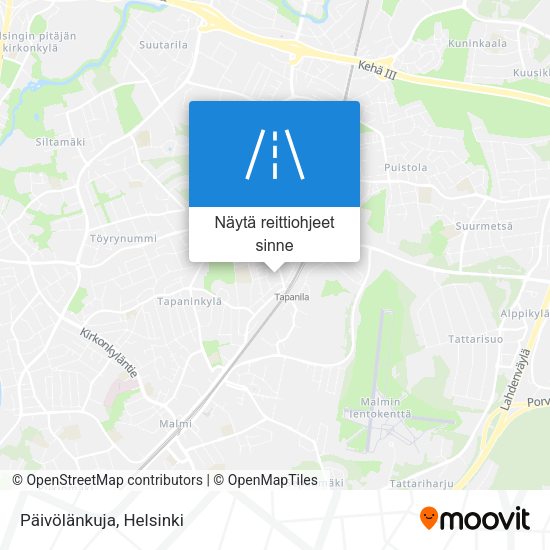 Päivölänkuja kartta