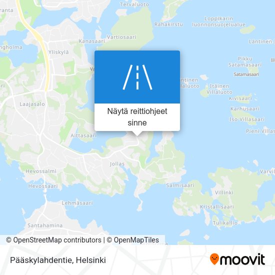 Pääskylahdentie kartta