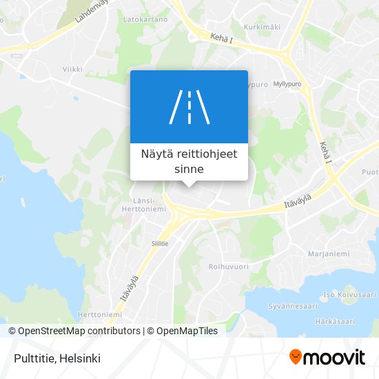 Kuinka päästä kohteeseen Pulttitie paikassa Helsinki kulkuvälineellä Bussi,  Metro tai Juna?