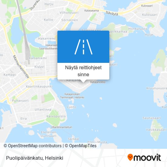 Puolipäivänkatu kartta