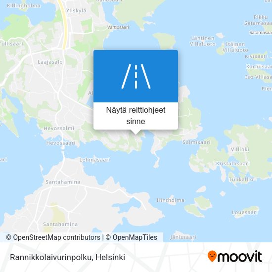 Rannikkolaivurinpolku kartta