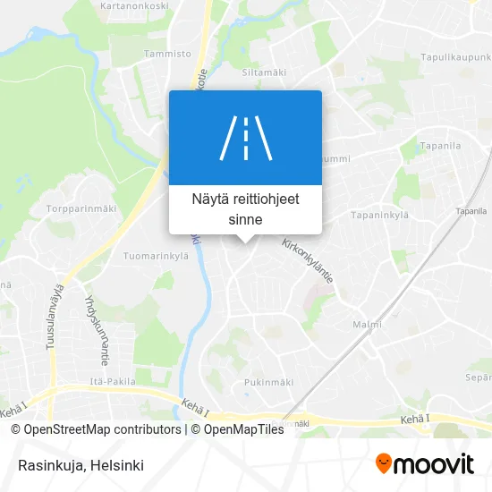 Rasinkuja kartta