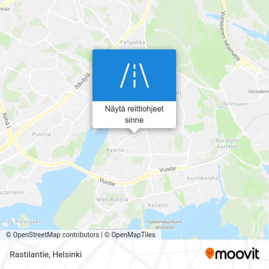 Rastilantie kartta