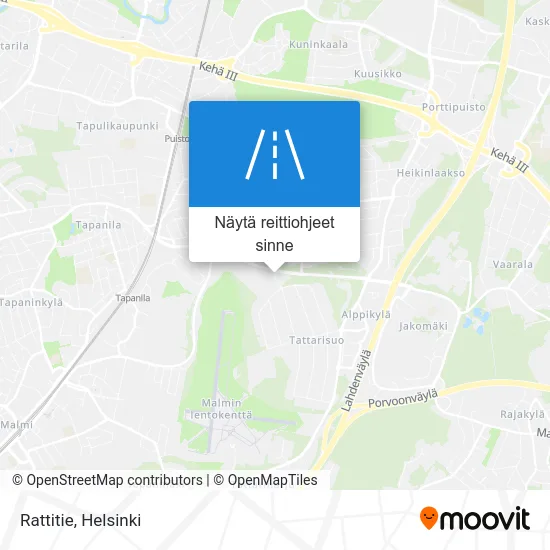 Rattitie kartta