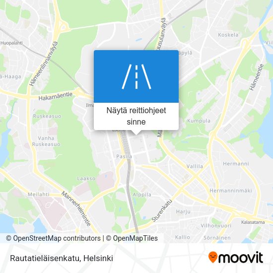 Rautatieläisenkatu kartta