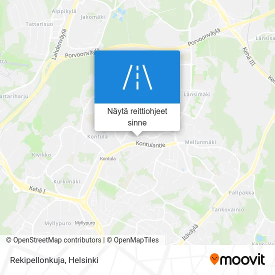 Rekipellonkuja kartta