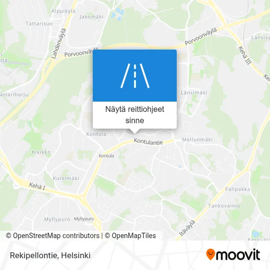 Rekipellontie kartta