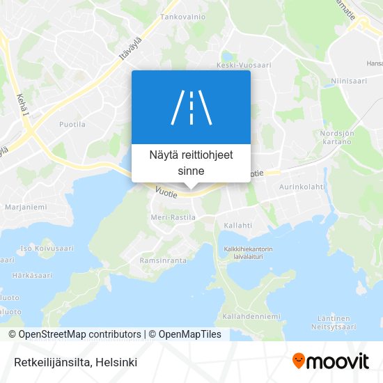 Retkeilijänsilta kartta