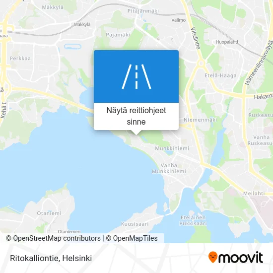 Ritokalliontie kartta