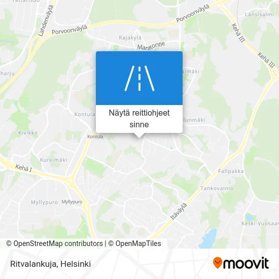 Ritvalankuja kartta