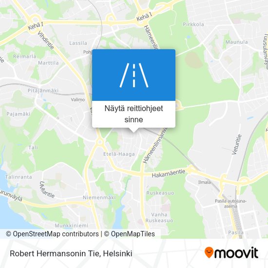 Robert Hermansonin Tie kartta