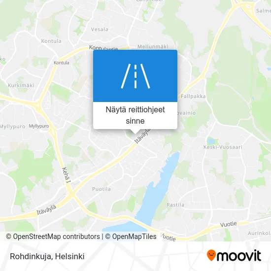 Rohdinkuja kartta