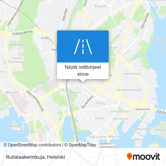 Rullalaakerinkuja kartta