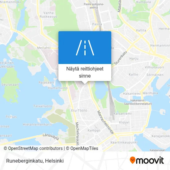Runeberginkatu kartta