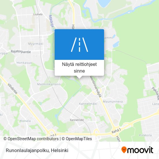Runonlaulajanpolku kartta