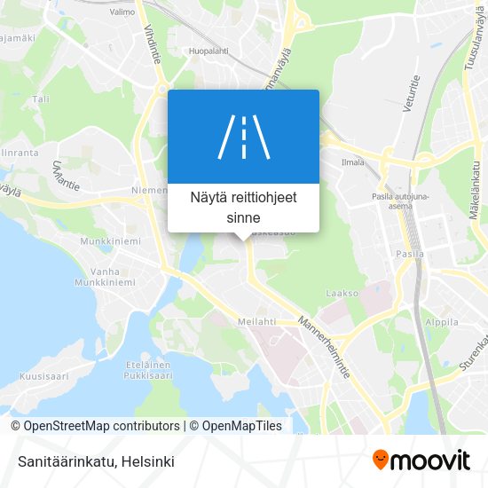 Sanitäärinkatu kartta