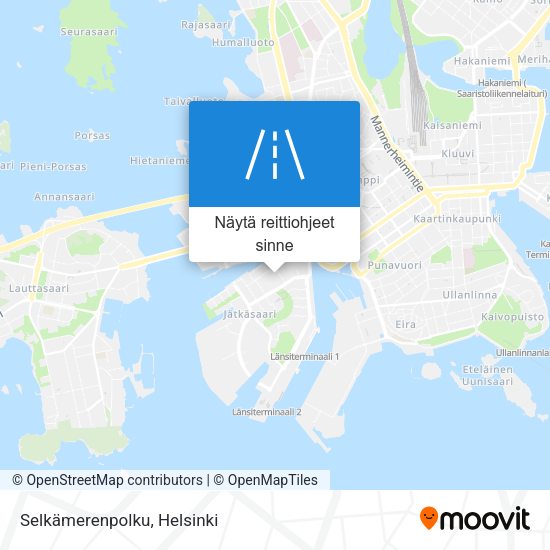 Selkämerenpolku kartta