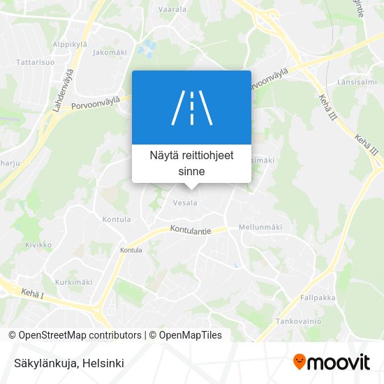 Säkylänkuja kartta