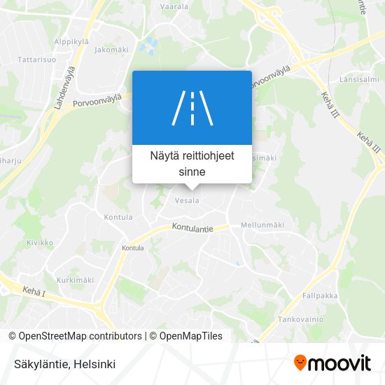 Säkyläntie kartta