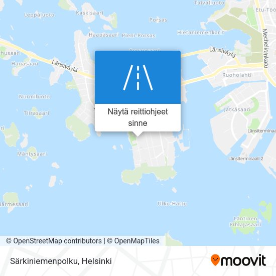 Särkiniemenpolku kartta