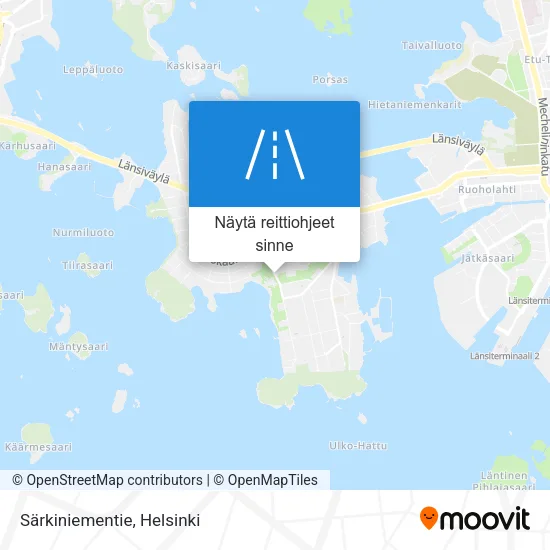 Särkiniementie kartta
