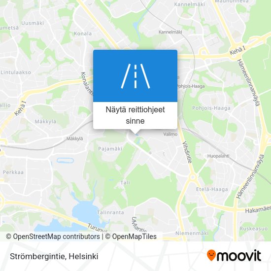 Strömbergintie kartta