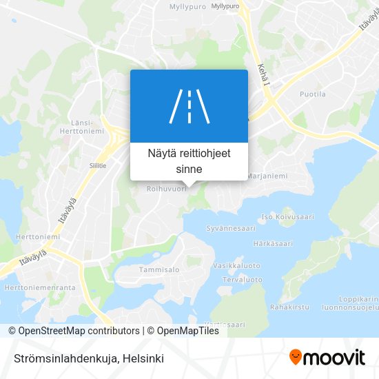 Strömsinlahdenkuja kartta