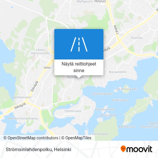 Strömsinlahdenpolku kartta