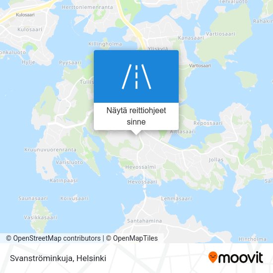 Svanströminkuja kartta