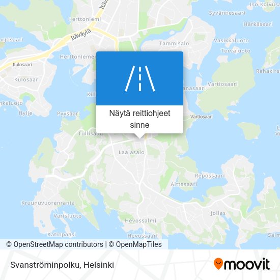 Svanströminpolku kartta
