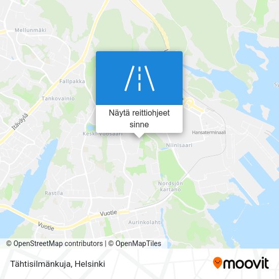 Tähtisilmänkuja kartta