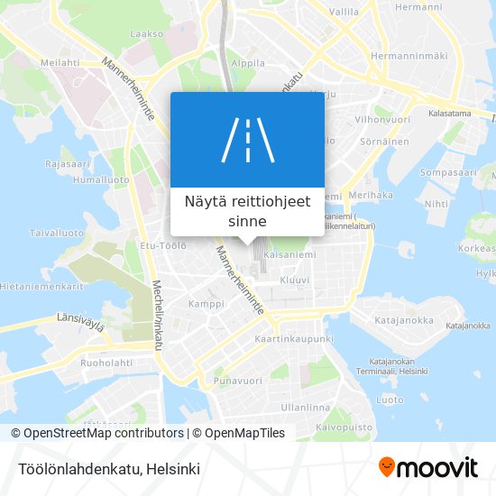 Töölönlahdenkatu kartta