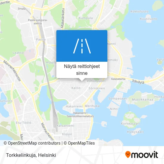 Torkkelinkuja kartta