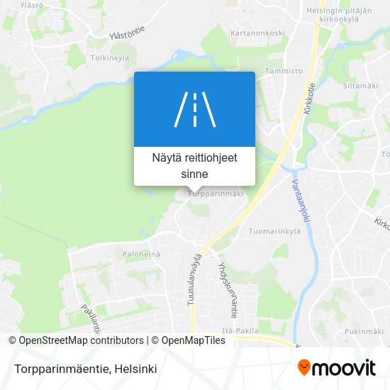 Torpparinmäentie kartta