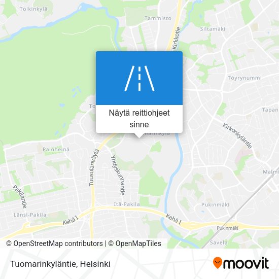 Tuomarinkyläntie kartta