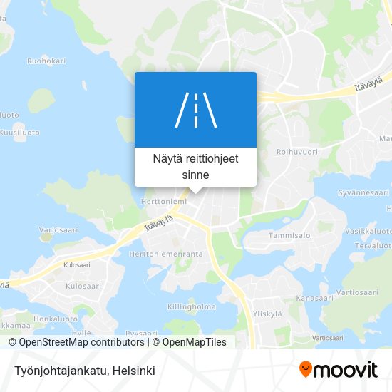 Työnjohtajankatu kartta