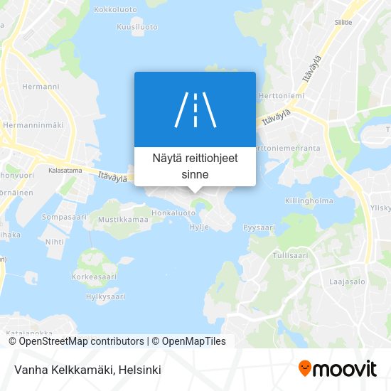Vanha Kelkkamäki kartta
