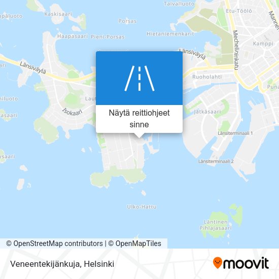Veneentekijänkuja kartta