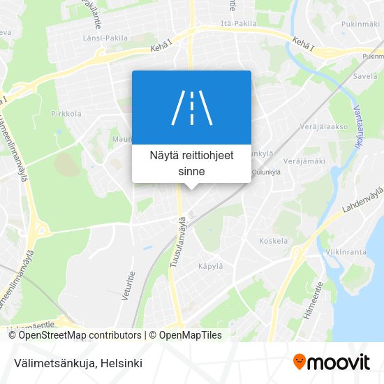 Välimetsänkuja kartta