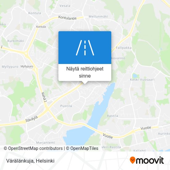 Värälänkuja kartta
