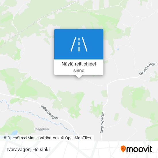 Tväravägen kartta