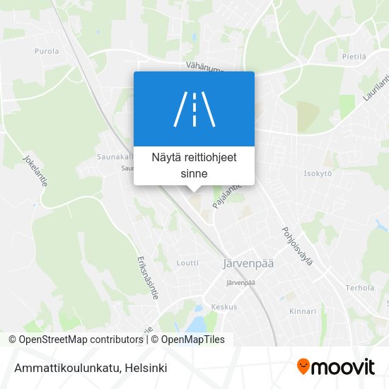 Ammattikoulunkatu kartta