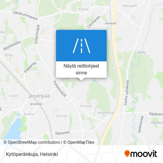 Kytöperänkuja kartta