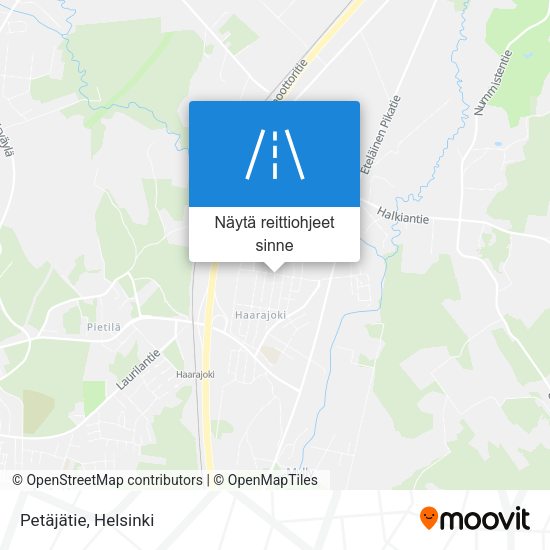 Petäjätie kartta